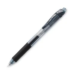 Pentel EnerGel-X Gel Pen, Retractable, Fine 0.5 Mm Needle Tip, Black Ink, Black Barrel, Dozen -Bostitch Shop 752992