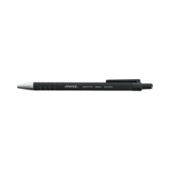 Universal Ballpoint Pen, Retractable, Medium 1 Mm, Black Ink, Black Barrel, Dozen -Bostitch Shop 753951