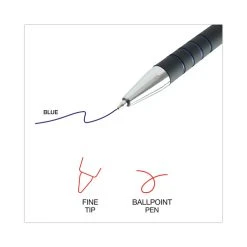 Universal Ballpoint Pen, Retractable, Fine 0.7 Mm, Blue Ink, Blue Barrel, Dozen -Bostitch Shop 753978