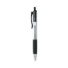 Universal Comfort Grip Ballpoint Pen, Retractable, Medium 1 Mm, Black Ink, Clear Barrel, Dozen -Bostitch Shop 753981
