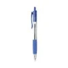 Universal Comfort Grip Ballpoint Pen, Retractable, Medium 1 Mm, Blue Ink, Clear Barrel, Dozen -Bostitch Shop 753989