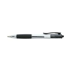 Universal Comfort Grip Ballpoint Pen, Retractable, Medium 1 Mm, Black Ink, Clear Barrel, 48/Pack -Bostitch Shop 754008