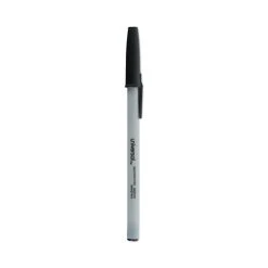 Universal Ballpoint Pen, Stick, Medium 1 Mm, Black Ink, Gray Barrel, Dozen