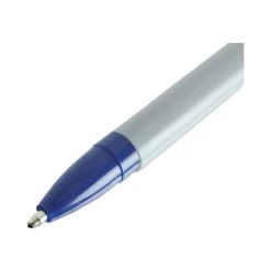 Universal Ballpoint Pen, Stick, Medium 1 Mm, Blue Ink, Gray Barrel, Dozen -Bostitch Shop 754065