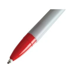 Universal Ballpoint Pen, Stick, Medium 1 Mm, Red Ink, Gray Barrel, Dozen 16 Universal Ballpoint Pen, Stick, Medium 1 Mm, Red Ink, Gray Barrel, Dozen -Bostitch Shop 754073