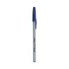 Universal Ballpoint Pen, Stick, Fine 0.7 Mm, Blue Ink, Gray Barrel, Dozen