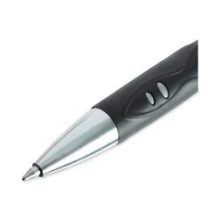 Universal Comfort Grip Gel Pen, Retractable, Medium 0.7 Mm, Black Ink, Silver Barrel, Dozen -Bostitch Shop 754116