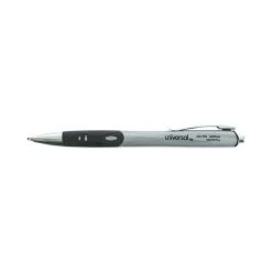 Universal Comfort Grip Gel Pen, Retractable, Medium 0.7 Mm, Black Ink, Silver Barrel, 36/Pack -Bostitch Shop 754138