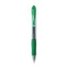 Pilot G2 Premium Gel Pen, Retractable, Fine 0.7 Mm, Green Ink, Smoke Barrel, Dozen