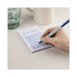 Bic ReVolution Ballpoint Pen, Retractable, Medium 1 Mm, Blue Ink/Semi-Clear Barrel, 48/Pack -Bostitch Shop 761855