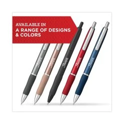 Sharpie® S-Gel™ S-Gel Premium Metal Barrel Gel Pen, Retractable, Medium 0.7 Mm, Black Ink, Red Barrel, 4/Pack -Bostitch Shop 769883