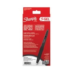 Sharpie® S-Gel™ S-Gel Premium Metal Barrel Gel Pen, Retractable, Medium 0.7 Mm, Black Ink, Black Barrel, 4/Pack -Bostitch Shop 769888