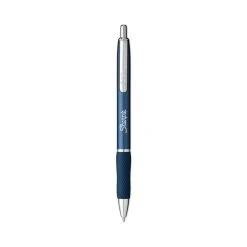 Sharpie® S-Gel™ S-Gel Premium Metal Barrel Gel Pen, Retractable, Medium 0.7 Mm, Black Ink, Blue Barrel, 4/Pack