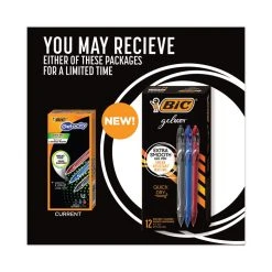 Bic Gel-ocity Quick Dry Gel Pen, Retractable, Fine 0.7 Mm, Three Assorted Ink And Barrel Colors, Dozen -Bostitch Shop 771551