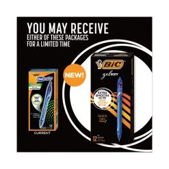 Bic Gel-ocity Quick Dry Gel Pen, Retractable, Medium 0.7 Mm, Blue Ink, Blue Barrel, Dozen 12 Bic Gel-ocity Quick Dry Gel Pen, Retractable, Medium 0.7 Mm, Blue Ink, Blue Barrel, Dozen -Bostitch Shop 771554