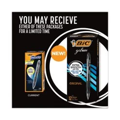 Bic Gel-ocity Gel Pen, Retractable, Medium 0.7 Mm, Black Ink, Translucent Black Barrel, Dozen -Bostitch Shop 771566