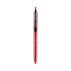 Pentel EnerGel RTX Gel Pen, Retractable, Medium 0.7 Mm, Black Ink, Red/White/Blue Barrel, 5/Pack
