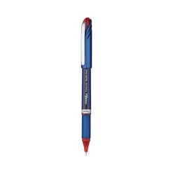 Pentel EnerGel NV Gel Pen, Stick, Fine 0.5 Mm Needle Tip, Red Ink, Red Barrel, Dozen
