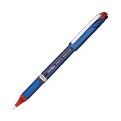 Pentel EnerGel NV Gel Pen, Stick, Fine 0.5 Mm Needle Tip, Red Ink, Red Barrel, Dozen -Bostitch Shop 775746