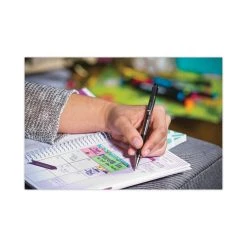 Zebra F-301 Ballpoint Pen, Retractable, Fine 0.7 Mm, Black Ink, Stainless Steel/Black Barrel -Bostitch Shop 777245