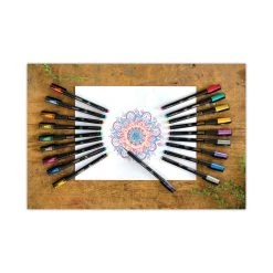 Crayola Detailing Gel Pen, Stick, Medium 1 Mm, Assorted Ink Colors, Black Barrel, 20/Pack -Bostitch Shop 778584