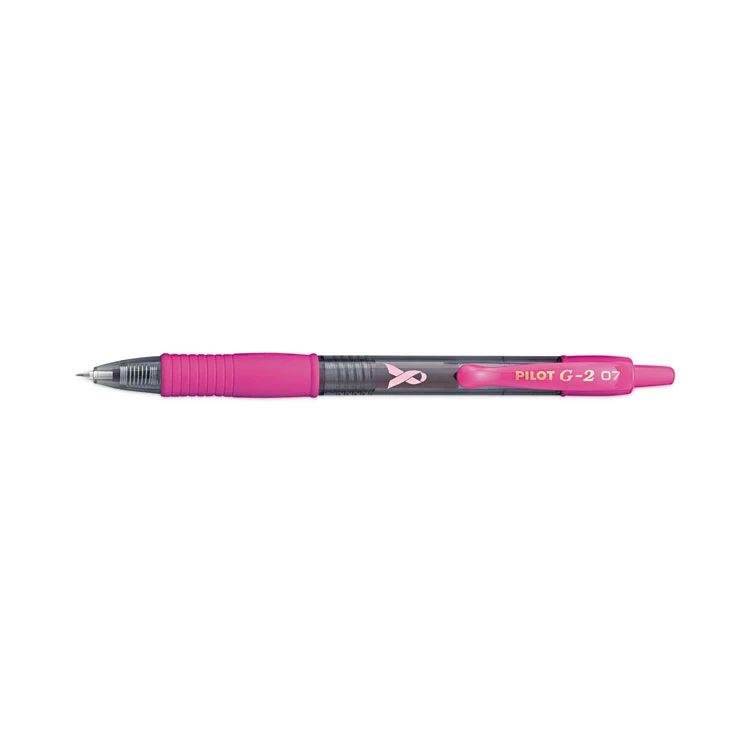 Pilot G2 Premium Breast Cancer Awareness Gel Pen, Retractable, Fine 0.7 Mm, Black Ink, Translucent Pink Barrel, Dozen 5 Pilot G2 Premium Breast Cancer Awareness Gel Pen, Retractable, Fine 0.7 Mm, Black Ink, Translucent Pink Barrel, Dozen - Image 3