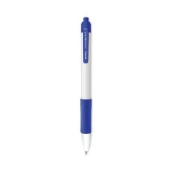 Zebra Sarasa Dry X20+ Gel Pen, Retractable, Fine 0.7 Mm, Blue Ink, White Barrel, Dozen