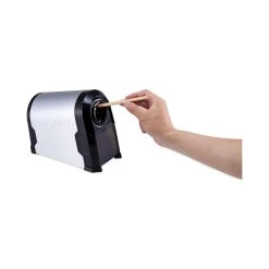 Bostitch Super Pro Glow Commercial Electric Pencil Sharpener, AC-Powered, 6.13 X 10.63 X 9, Black/Silver -Bostitch Shop 784308