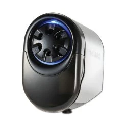 Bostitch QuietSharp Glow Classroom Electric Pencil Sharpener, AC-Powered, 6.13 X 10.69 X 9, Silver/Black