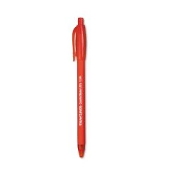Paper Mate ComfortMate Ultra Ballpoint Pen, Retractable, Medium 1 Mm, Red Ink, Red Barrel, Dozen