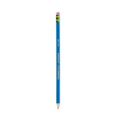 Ticonderoga Erasable Colored Pencils, 2.6 Mm, 2B (#1), Blue Lead, Blue Barrel, Dozen -Bostitch Shop 800116