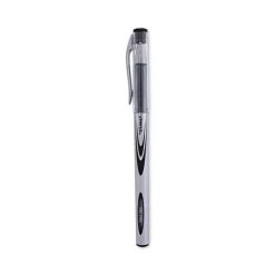 Universal Gel Pen, Stick, Medium 0.7 Mm, Black Ink, Silver/Black Barrel, Dozen
