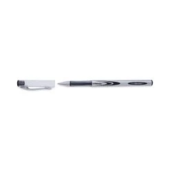 Universal Gel Pen, Stick, Medium 0.7 Mm, Black Ink, Silver/Black Barrel, Dozen -Bostitch Shop 800739