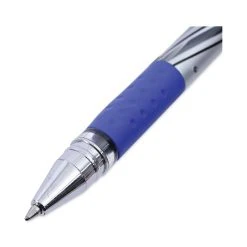 Universal Gel Pen, Stick, Medium 0.7 Mm, Blue Ink, Silver/Blue Barrel, Dozen -Bostitch Shop 800748