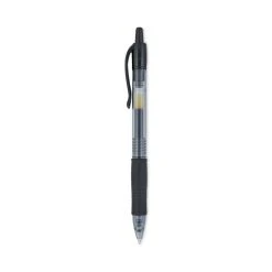 Pilot G2 Premium Gel Pen, Retractable, Fine 0.7 Mm, Black Ink, Smoke Barrel, Dozen -Bostitch Shop 801253
