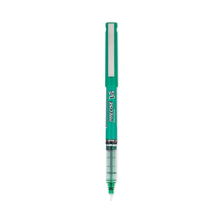 Pilot Precise V5 Roller Ball Pen, Stick, Extra-Fine 0.5 Mm, Green Ink, Green Barrel, Dozen 3 Pilot Precise V5 Roller Ball Pen, Stick, Extra-Fine 0.5 Mm, Green Ink, Green Barrel, Dozen