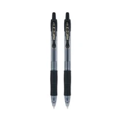 Pilot G2 Premium Gel Pen, Retractable, Fine 0.7 Mm, Black Ink, Smoke Barrel, 2/Pack -Bostitch Shop 802313