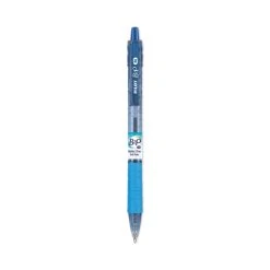 Pilot B2P Bottle-2-Pen Recycled Ballpoint Pen, Retractable, Medium 1 Mm, Blue Ink, Translucent Blue Barrel, Dozen