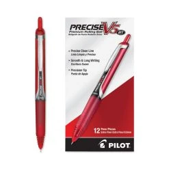 Pilot Precise V5RT Roller Ball Pen, Retractable, Extra-Fine 0.5 Mm, Red Ink, Red Barrel 10 Pilot Precise V5RT Roller Ball Pen, Retractable, Extra-Fine 0.5 Mm, Red Ink, Red Barrel -Bostitch Shop 802343