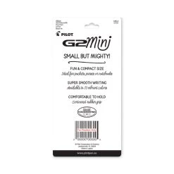 Pilot G2 Mini Gel Pen, Retractable, Fine 0.7 Mm, Black Ink, Black Barrel, 4/Pack -Bostitch Shop 802363