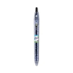 Pilot B2P Bottle-2-Pen Recycled Gel Pen, Retractable, Fine 0.7 Mm, Black Ink, Translucent Blue Barrel
