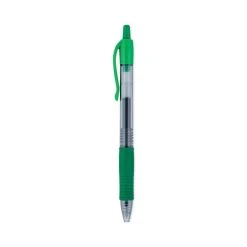 Pilot G2 Premium Gel Pen, Retractable, Fine 0.7 Mm, Green Ink, Smoke Barrel, Dozen -Bostitch Shop 802481