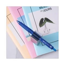 Pilot G-Knock BeGreen Gel Pen, Retractable, Fine 0.7 Mm, Blue Ink, Blue Barrel, Dozen -Bostitch Shop 802483