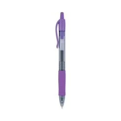 Pilot G2 Premium Gel Pen, Retractable, Extra-Fine 0.5 Mm, Purple Ink, Smoke Barrel, Dozen -Bostitch Shop 802487
