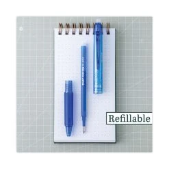 Pilot FriXion Clicker Erasable Gel Pen, Retractable, Extra-Fine 0.5 Mm, Blue Ink, Blue Barrel, Dozen -Bostitch Shop 802506