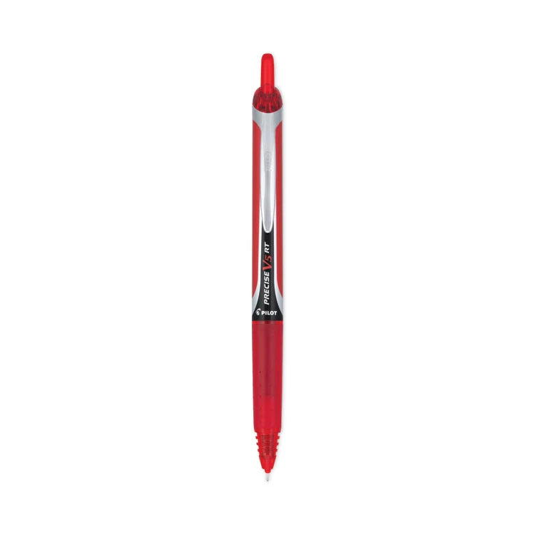 Pilot Precise V5RT Roller Ball Pen, Retractable, Extra-Fine 0.5 Mm, Red Ink, Red Barrel 3 Pilot Precise V5RT Roller Ball Pen, Retractable, Extra-Fine 0.5 Mm, Red Ink, Red Barrel