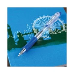 Pilot EasyTouch Ballpoint Pen, Retractable, Fine 0.7 Mm, Blue Ink, Clear Barrel, Dozen -Bostitch Shop 802549