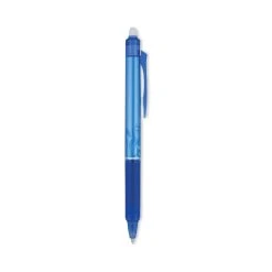 Pilot FriXion Clicker Erasable Gel Pen, Retractable, Extra-Fine 0.5 Mm, Blue Ink, Blue Barrel, Dozen -Bostitch Shop 802554
