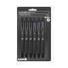 Uniball® 207 Plus+ Gel Pen, Retractable, Medium 0.7 Mm, Assorted Ink Colors, Black Barrel, 6/Pack -Bostitch Shop 803227