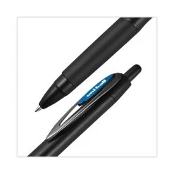 Uniball® 207 Plus+ Gel Pen, Retractable, Medium 0.7 Mm, Blue Ink, Black Barrel, Dozen -Bostitch Shop 803248